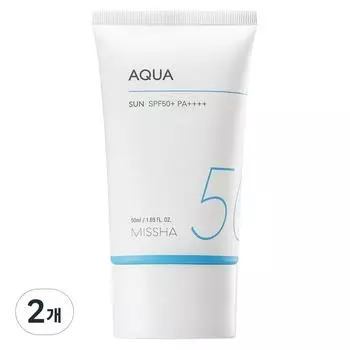 Missha All Around Safe Block Aqua Sun Cream SPF50+ PA++++, 2 units, 50ml