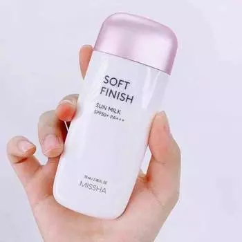 MISSHA All-around Safe Block Soft Finish Sun Milk, корейская косметика, Kbeauty, пробник