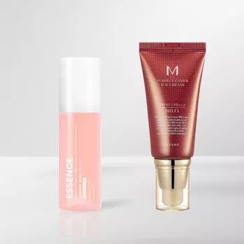 MISSHA Allaround Safe Block Essence Sun Mist 80 мл SPF50+/PA+++ с BB-кремом Missha Perfect Cover (5 вариантов) 1PCS