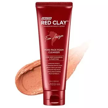 MISSHA Amazon Red Clay Pore Pack Пенка для очищения пор 120 мл 1 PCS