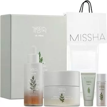 Missha Artemisia Calming Ampoule 50 мл + Крем 50 мл + Сумка для покупок Специальный набор, 1 набор
