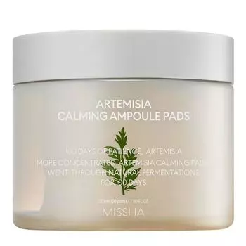 Missha Artemisia Calming Ampoule Pads 225мл, 1 упаковка, 50 шт.