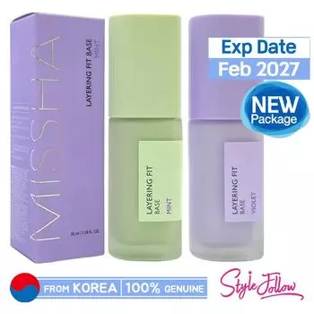 [MISSHA] База для нанесения слоями 35 мл (SPF15/ПА+) Радианс Бэйс (1pc) #Mint