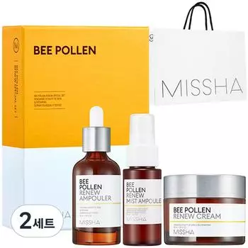 Missha Bee Pollen Renew Special 3-piece set + shopping bag, 2 sets