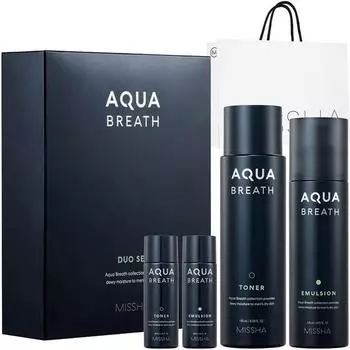 Missha For Men Aqua Breath 2-piece set + shopping bag, 1 set