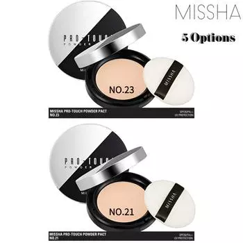 [MISSHA] Компактная пудра Pro-Touch SPF25 PA++ 10 г (№ 23 и № 21, 5 вариантов) NO.23 X 1PCS