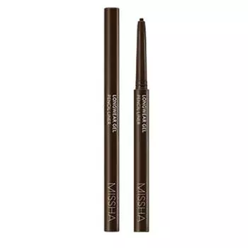 Missha Long Wear Gel Pencil Liner 0.14g, pecan brown, 3 pcs.