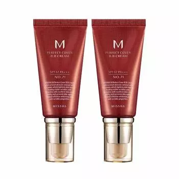 MISSHA M Perfect Cover BB Cream Set of 2 (No. 21) SPF42 PA++ 50ml [Parallel Import]