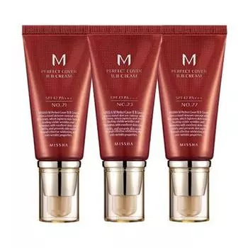 [MISSHA] M Perfect Cover BB Cream SPF42 / PA +++ 50 мл. #13 BRIGHT BEIGE
