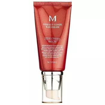 MISSHA M Perfect Cover BB Cream SPF 42 PA+++ , Макияж, KBeauty, Корейская косметика, пробник No.13 Bright Beige