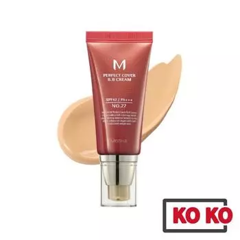 MISSHA M Perfect Cover BB Cream SPF 42 PA+++ 50 мл 27 Медовый бежевый