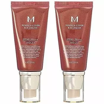 MISSHA M Perfect Cover BB крем УФ (№23) SPF42 PA +++ (1 + 1) Набор из 2 штук, прямая отправка из-за границы