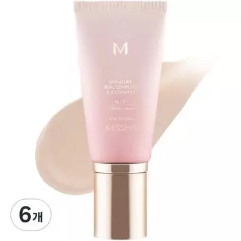 Missha M Signature Real Complete BB Cream EX SPF30 PA++ 45g, No. 21 Bright Beige, 6 pcs.