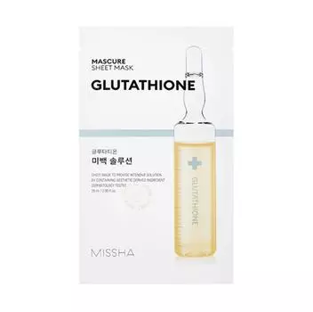 MISSHA Mascure Sheet Mask Glutathione Whitening Solution 28 мл * 10 листов