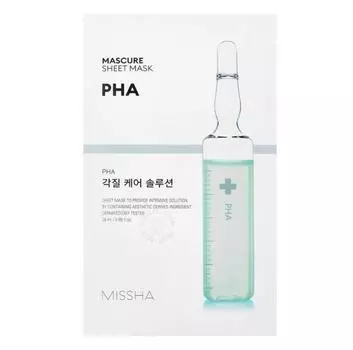 MISSHA Mascure Sheet Mask PHA Keratin Care Solution 28 мл * 10 листов