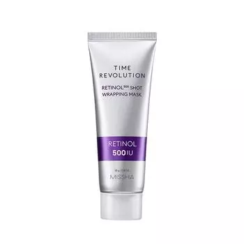 [MISSHA] Маска-обертывание Time Revolution Retinol 500 Shot 80 г