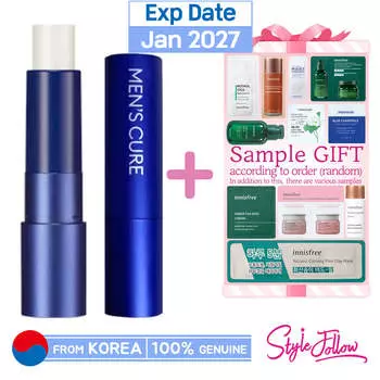 [MISSHA] Мужской бальзам для губ Cure Grooming Sense 3,7 г (SPF15) 1pc + Sample Gifts