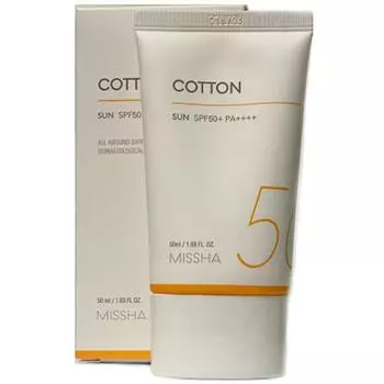 Missha New All Around Safe Block Cotton Sun 50 мл (SPF50 + PA ++++), 1 кусок