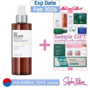 [MISSHA] Обновляющее средство с пчелиной пыльцой, 150 мл (дымка) 1pc + Sample Gifts