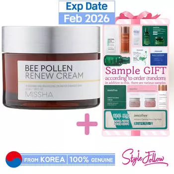 [MISSHA] Обновляющий крем с пчелиной пыльцой, 50 мл 1pc + Sample Gifts