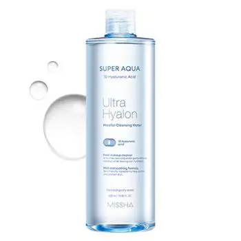 MISSHA Очищающая мицеллярная вода Super Aqua Ultra Hyalon, 500 мл, 1 шт.