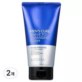 MISSHA Пена для бритья и очищения Men s Cure Shave, 150 мл, 2 шт.