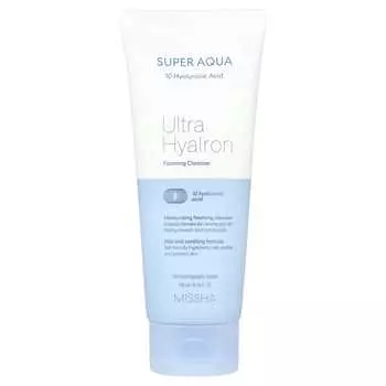 Missha, Пенящееся очищающее средство Super Aqua Ultra Hyalon, 200 мл (6,76 жидких унций)