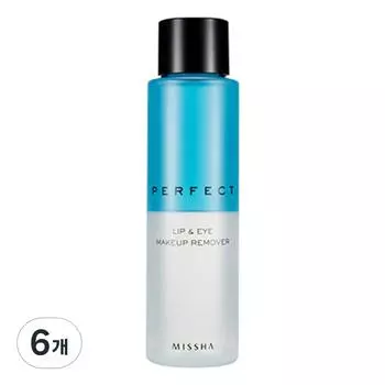 Missha Perfect Lip & Eye Remover, 155ml, 6 pcs.
