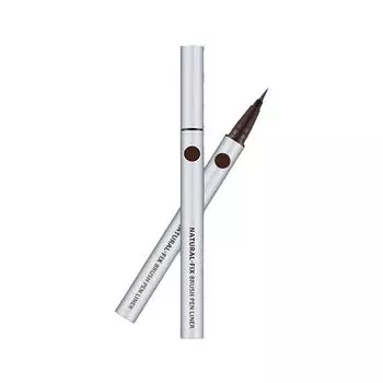 MISSHA Подводка-кисть Natural Fix Brush Pen 0,6 г, коричневая, 2 шт.