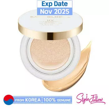 [MISSHA] Safe Block Rx Cover Tone Up Солнцезащитный кушон 14 г (SPF50 + / PA ++++) 1pc + Sample Gifts