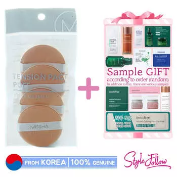 [MISSHA] Слойка «Пакт напряжения» (1 упаковка/4шт) #Примерка 1pc + Sample Gifts