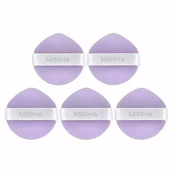 Missha, спонж для придания теней Glow Layering Fit, 5 упаковок