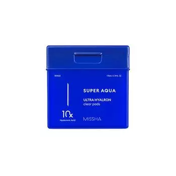 [Missha] Super Aqua Ultra Hyalon Clear Pads, 70 подушечек