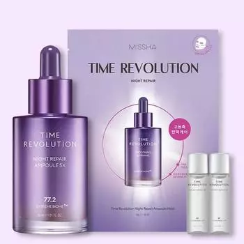 Missha Time Revolution Night Repair Пробио Ампулы Набор 30мл (+ Эссенция + Маска в подарок)