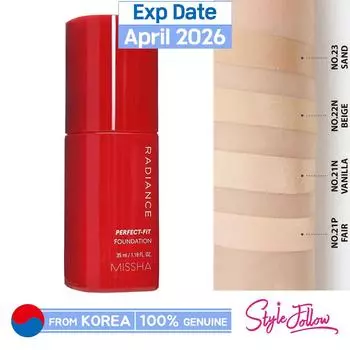 [MISSHA] Тональный крем Radiance Perfect Fit, 35 мл (SPF30 / PA ++) #N21 Vanilla