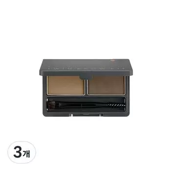 Missha Twin Brow Kit 4,4 г, Нет. 1 Натуральный коричневый, 3 шт.