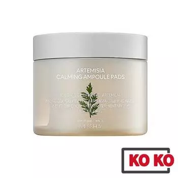 [MISSHA] Успокаивающие ампульные подушечки Artemisia, 50 шт. 50 sheets
