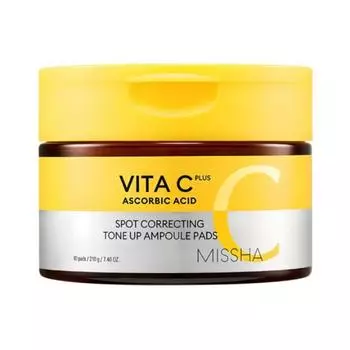 Missha Vita C Plus Spot Care Tone Up Ампульные подушечки (80 колодок)