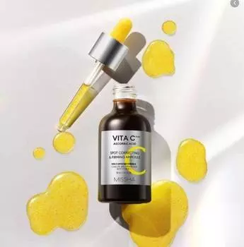 MISSHA VITA C plus Spot Correcting & Firming Ampoule, Антивозрастной, Корейская косметика, Kbeauty, образец
