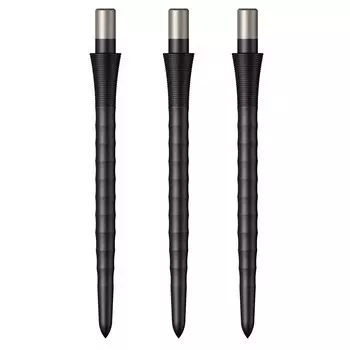 MISSION DARTS Mission Darts Снайперские наконечники Черные 32 мм дротики Стальной наконечник -Ripple-