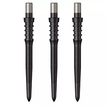 MISSION DARTS Mission Darts Sniper Points Black 28mm Darts Steel Point -Micro Grip- чёрный