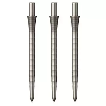 MISSION DARTS Mission Darts Sniper Points Silver 32mm Darts Steel Point -Ripple-