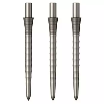 MISSION DARTS Mission Darts Sniper Points Silver 28mm Darts Steel Point -Ripple-
