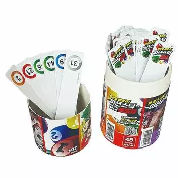 Mission Stick Lotto Number Draw Set 48p, настольная игра, представляющая Корею
