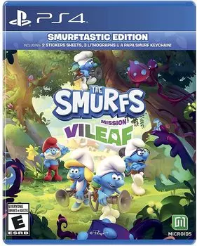 Миссия Vileaf Smurftastic Edition Север PS4 Смурфы - (Импортированная Америка) -