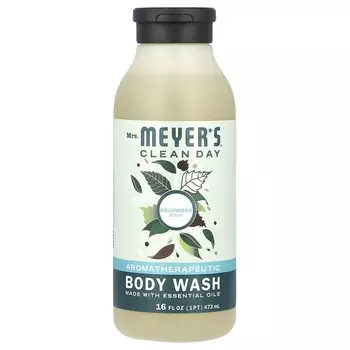 Миссис. Meyers Clean Day, Ароматерапевтический гель для душа, аромат березы, 16 жидких унций (473 мл)