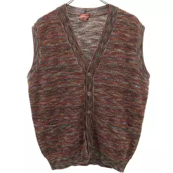 Missoni made in Italy V neck Knit vest XS Brown Men s Used