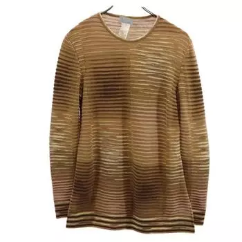 Missoni Made in Italy Wool Blend Overall handle Long sleeve knit sweater Women Used