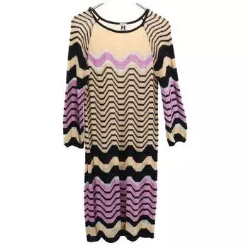 Missoni Сделано в Италии Шерстяная смесь Комбинезон ручка Длинный рукав вязаный цельный Женский Б/У