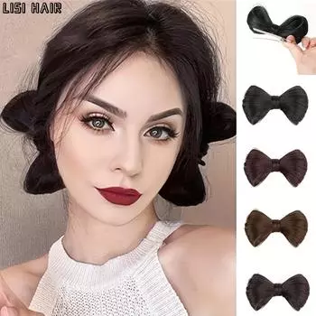 MISSQUEEN, 1 шт., синтетические пучки для волос, наращивание волос, бантик, зажим для укладки, декоративные заколки для волос, аксессуары для женщин, повседневное использование 12cm